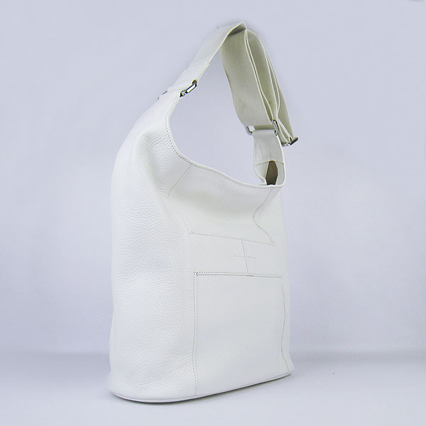 Knockoff Hermes Good News H Women Shoulder Bag White H2801 - Click Image to Close
